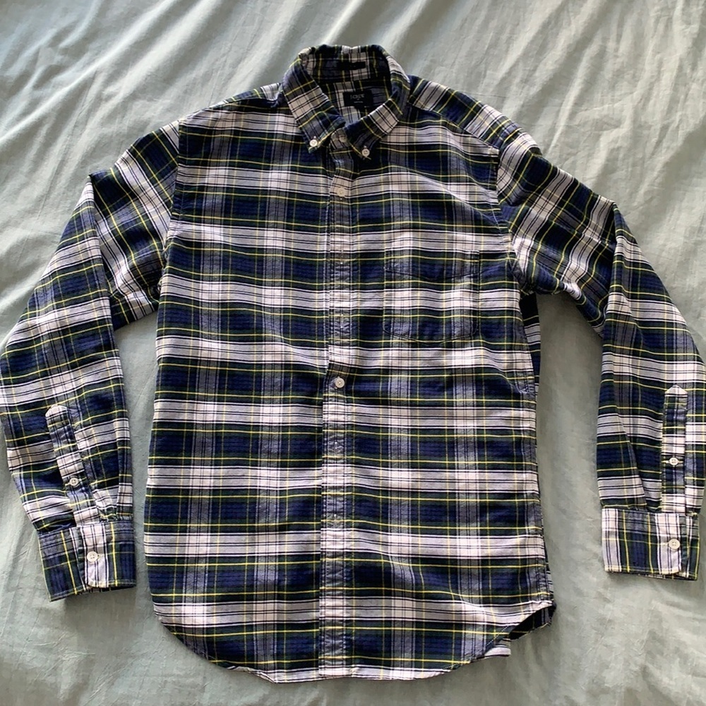 J Crew Oxford Slim Fit Flannel